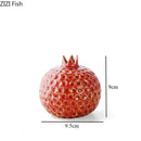 Axyaa Ceramic Pomegranate Vase Flower Arrangement Hydroponic Dried Flower Crafts