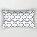 Axyaa Nordic Grey White Geometric Square Pillowcase for Home Decor