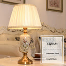 Axyaa Ceramic LED Floor Lamp with Flower Bird Design - American Style Living Room Decoration