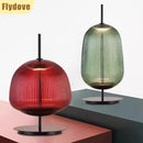 Axyaa Retro Glass Desk Lamp LED Bedroom Lighting