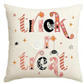 Axyaa Cute Ghost Halloween Pink Throw Pillow Cover 40X40cm