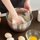 Axyaa Stainless Steel Mixing Bowl Set with Lid and Non-Slip Bottom