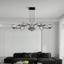 Golden Glass Balls Pendant Chandelier for French Bedroom Living Room by Axyaa