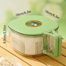 Axyaa Double-layer Drain Basket with Lid & Forks