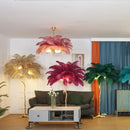 Axyaa Modern Ostrich Feather LED Floor Lamp for Bedroom Living Room Villa Lighting