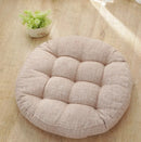 Axyaa Round Floor Cushion Linen Meditation Yoga Seat Mat Pouf Chair Pad