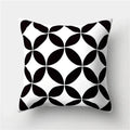 Axyaa Geometric Stripe Pillowcase with English Letter Design