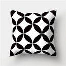 Axyaa Geometric Stripe Pillowcase with English Letter Design