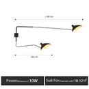 Axyaa Black Spider Serge Mouille Ceiling Chandelier, Industrial Retro Living Room LED Luminaire