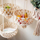 Axyaa Fruits Plant Hanging Basket Tapestry Room Decor Wall Art Bohemian Ornaments