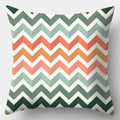 Axyaa Green Plaid Avocado Pillowcase Square Sofa Cushion Cover