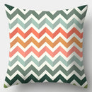 Axyaa Green Plaid Avocado Pillowcase Square Sofa Cushion Cover