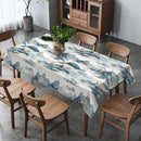 Axyaa Mountain Breeze Tablecloth: Elegant, Waterproof, & Stain Resistant Home Decor