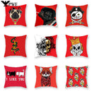 Axyaa Nordic Wind Dazzle Cartoon Print Pillowcase Sofa Cushion Cover