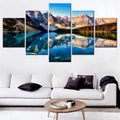 Nurture Landscape Canvas Print by Axyaa - Mountain Reflection, Lake Scene