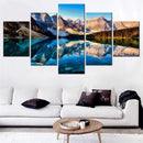 Nurture Landscape Canvas Print by Axyaa - Mountain Reflection, Lake Scene