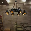 Axyaa Industrial Loft Iron Chandelier for Coffee Shop Restaurant Club Lighting