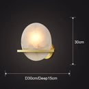 Axyaa Marble Small Wall Lamp: Luxury Nordic & Modern Minimalist Bedside Copper Lighting
