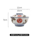 Axyaa Japanese Ceramic Lidded Soup Bowl for Restaurant Molecular Cuisine