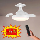 Axyaa Smart LED Ceiling Fan Light with Remote Control & App, Adjustable Color Temperature & Brightness for Living Room & Bedroom