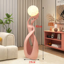 Axyaa LED Floor Lamp, Remote Control Dimming, Modern Minimalist Design for Living Room, Bedroom