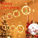 Axyaa Christmas LED Star Curtain Lights: Festive Room & Garden Atmosphere Lighting