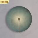 Axyaa Mini Metal Plate Wall Light for Nordic Living Room Decor