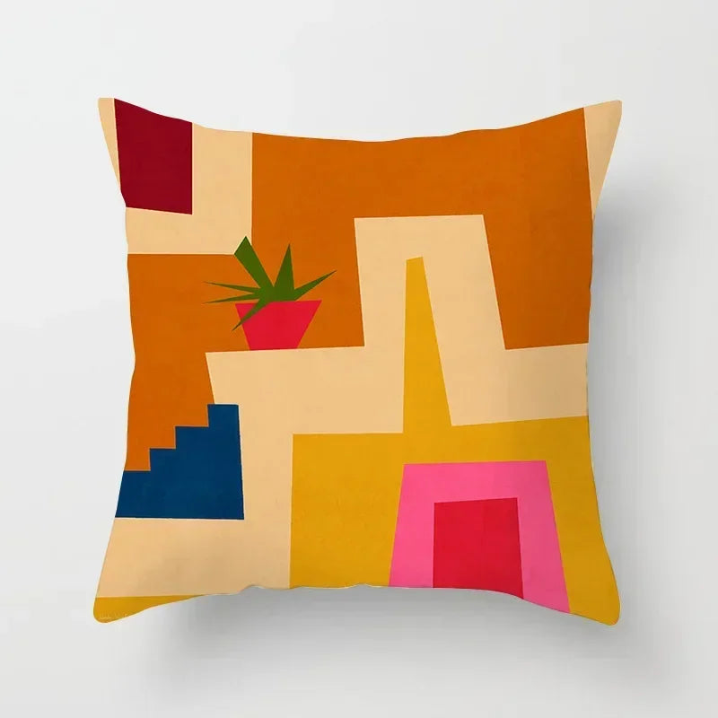 Nordic Abstract Velvet Pillow Cover by Axyaa - Simple & Chic