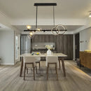 Axyaa Glass Bubble Pendant Lamp Black Gold LED Chandelier Light