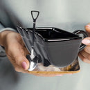Novel Excavator Bucket Model Mug Set with Spoon - Axyaa Brand Gift Canecas