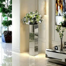 Axyaa Mirrored Silver Tall Floor Vase for Modern Home Decor