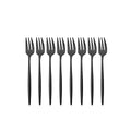 Axyaa Stainless Steel Mini Cake Forks Set of 8 Dinnerware Flatware