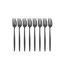 Axyaa Stainless Steel Mini Cake Forks Set of 8 Dinnerware Flatware