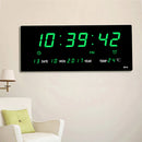 Axyaa LED Digital Wall Clock & Calendar with Time, Day, Date, Temperature Display