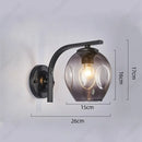 Axyaa LED Glass Wall Lampshade for Bedroom Living Room Hallway Staircase Lighting