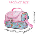 Axyaa Girls' Bento Lunch Bag Set with Ice Pack, Box, & Water Bottle