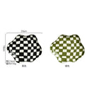 Axyaa Checkerboard Ceramic Plate for Stylish Jewelry & Desserts