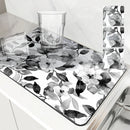 Ink Flower Absorbent Drying Mat Set by Axyaa — Tableware Protection & Decor