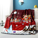 Axyaa Cozy Flannel Blanket - Lightweight Soft Throw for Sofa Bed, Travel, Camping