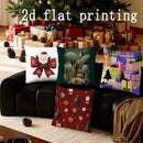 Axyaa Festive Christmas Pillow Covers for Sofa, Bedroom, and Car