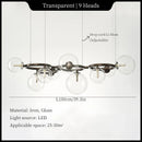 Axyaa Glass Chandelier: Postmodern Nordic Designer Pendant Lights for Home and Restaurant