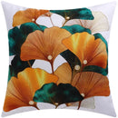 Axyaa Blue Floral Print Cushion Cover 45x45cm - Modern Sofa Car Decorative Pillow Cover