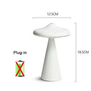 Axyaa LED Mushroom Table Lamp Rechargeable Touch Bedside Night Light