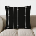Axyaa Geometric Triangles Pattern Pillow Cover for Sofa, Bedroom, Car - Decorative Cushion Cover