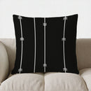Axyaa Geometric Triangles Pattern Pillow Cover for Sofa, Bedroom, Car - Decorative Cushion Cover