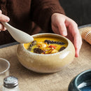 Axyaa Flame-Killed Ceramic Bowl Set - Creative Soup, Dessert, Noodles Serving Bowls