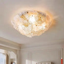 Axyaa Modern Glass Flower LED Chandelier for Home Living Room Bedroom Decor