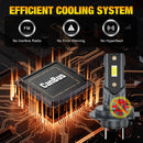 Axyaa H7 LED Headlight Bulb 22000LM CSP 3570 Car Turbo Light 6500K