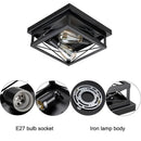 Axyaa Retro Iron Ceiling Light for Bedroom Living Room Industrial Style
