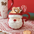 Axyaa Santa Claus Ceramic Mug Elk Coffee Cup Embossed Flower Teacup